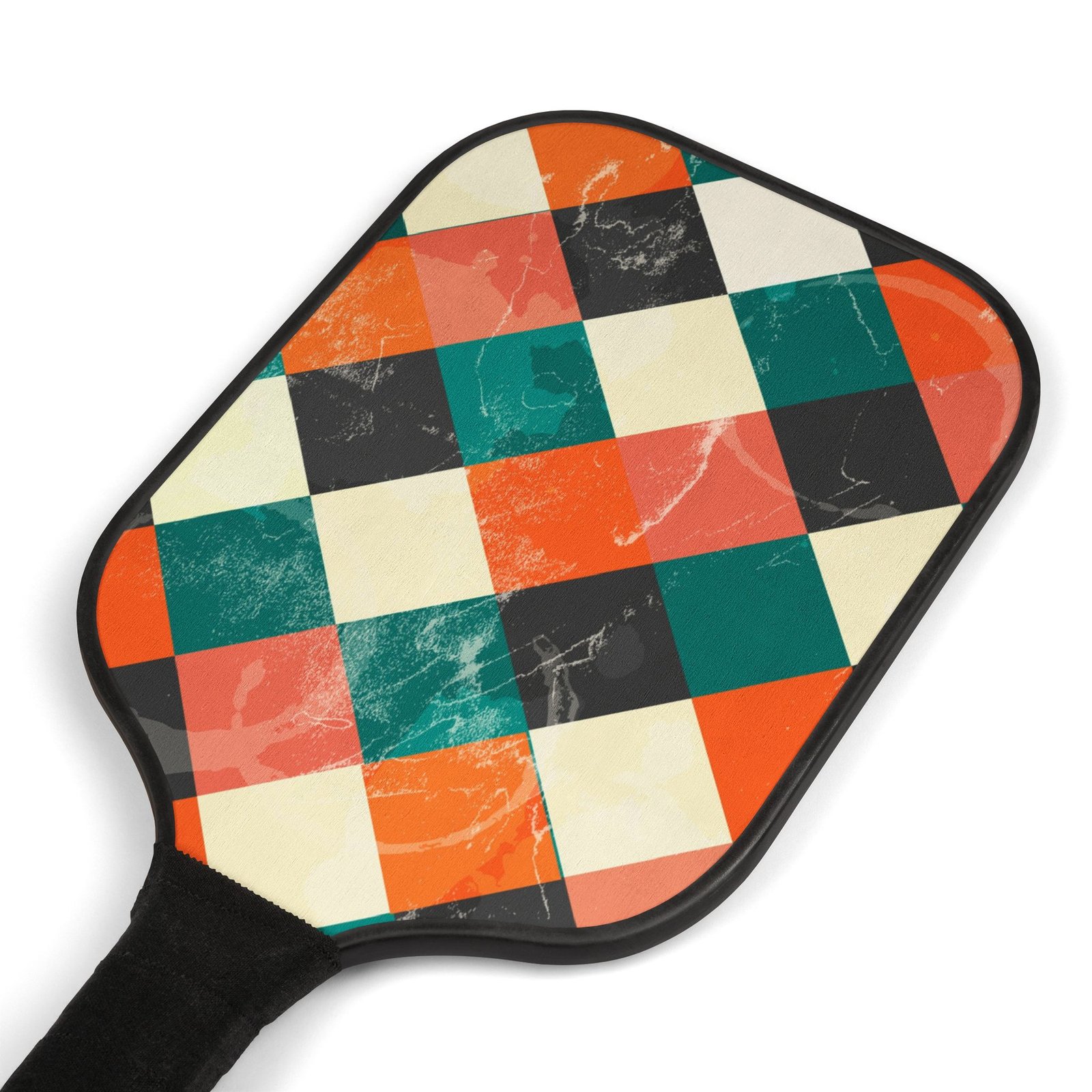 Retro Argyle Design Pickleball Kit with Balls - Image 3