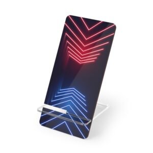 Phone Stand | Neon Arrow Geometric Mobile Display Stand