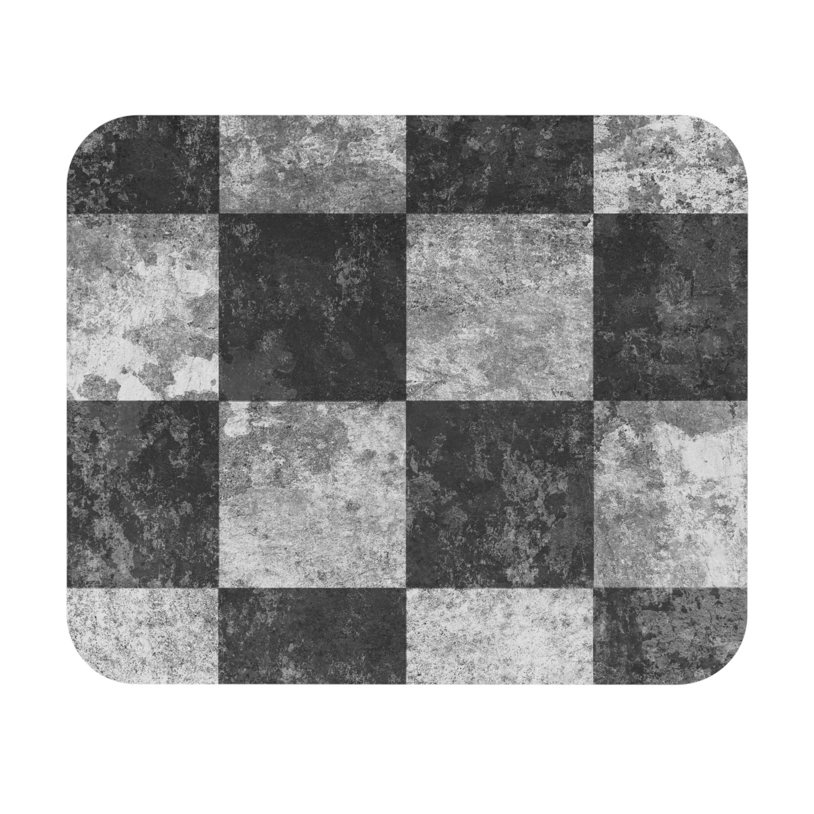 Vintage Black & Gray Checkerboard Mouse Pad - Image 2