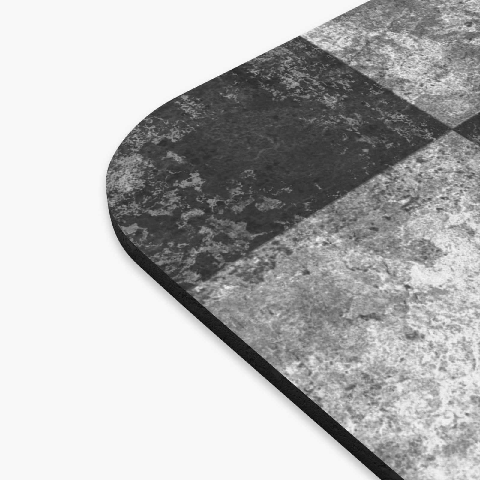 Vintage Black & Gray Checkerboard Mouse Pad - Image 3