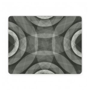 Abstract Geometric PU Leather Mouse Mat