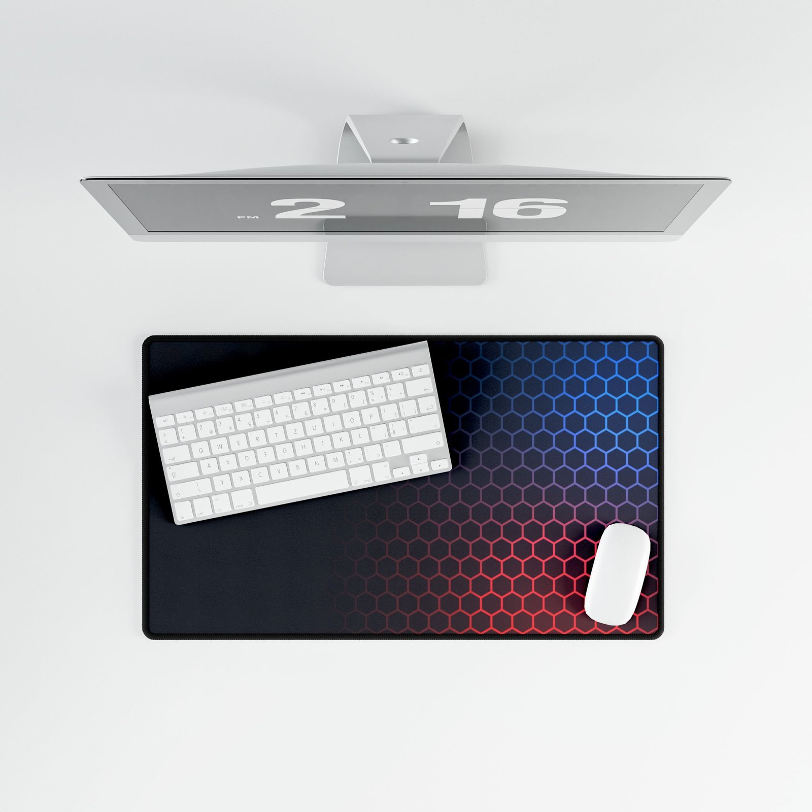 Hex Grid RGB Gaming Desk Mat - Image 8
