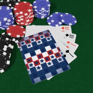 Patriotic Star Poker Playing Cards