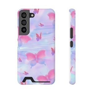 Butterfly Phone Case with Card Holder