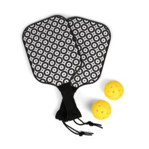 pickleball-paddles-set-retro-black-white-target-design-2-paddles-2-balls
