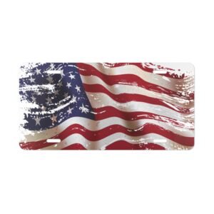 American Flag Vanity Plate