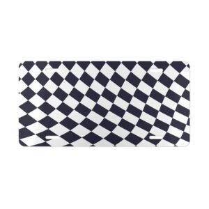 Checkered Racing Vanity Plate