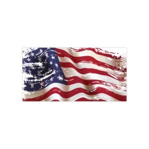 American Flag Grunge Bumper Sticker